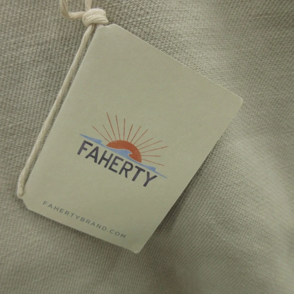 Faherty Men's Chino Shorts 40 Stone Cotton Blend Stretch Terry 7
